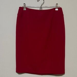 Stylish Red Pencil Skirt